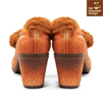 Hot Chocolate Design Midi Heels Nutty Cheeks – Unikke veganske retrohæle