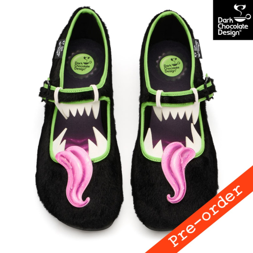 Hot Chocolate Design Chompers Mary Jane – Unikke veganske flade sko