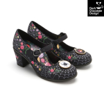 Hot Chocolate Design Widows Bloom Midi Heels – Gotiske veganske hæle